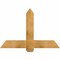 Ekena Millwork Eugene Rough Sawn Timber Gable Bracket, Western Red Cedar, 48"W x 32"H x 6"D x 6"F, 16/12 Pitch GBW048X32X0606EUG00RWR - alternate 1